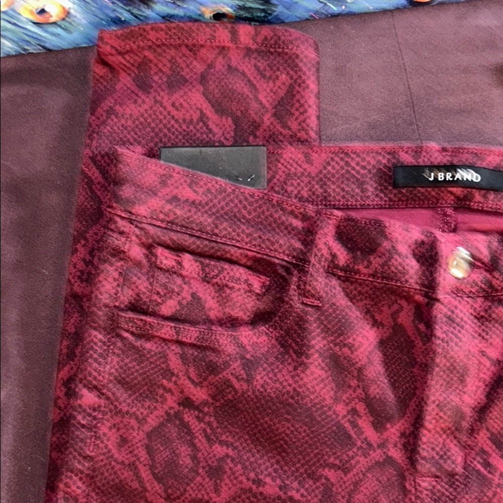 JBAND Size 30 Snake Print Ankle Length Skinny Jeans - Picture 2 of 8